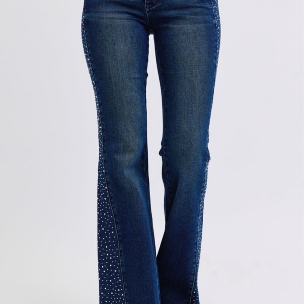 Judy Blue Dark Denim Flare Jeans
